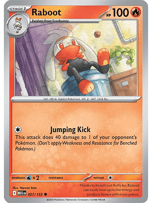 Raboot #27/132 Mega Evolution
