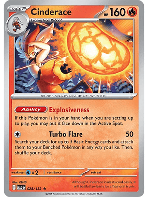 Cinderace #28/132 Mega Evolution