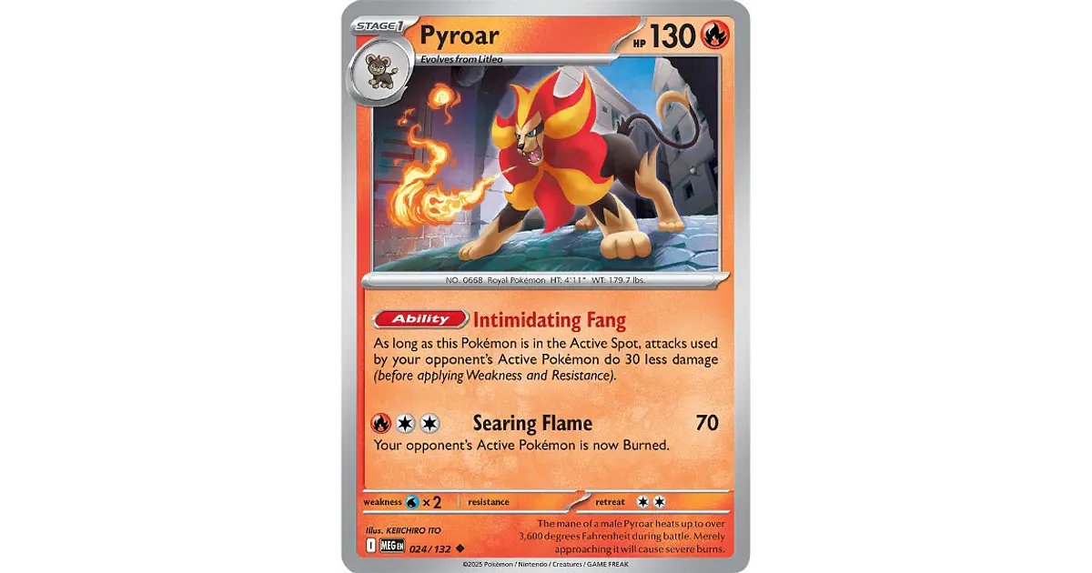 Pyroar #24/132 Mega Evolution