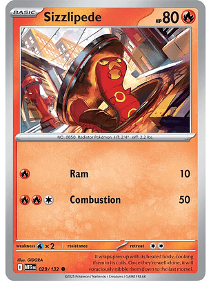 Sizzlipede #29/132 Mega Evolution