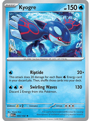 Kyogre #34/132 Mega Evolution