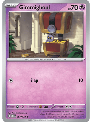 Gimmighoul #67/132 Mega Evolution