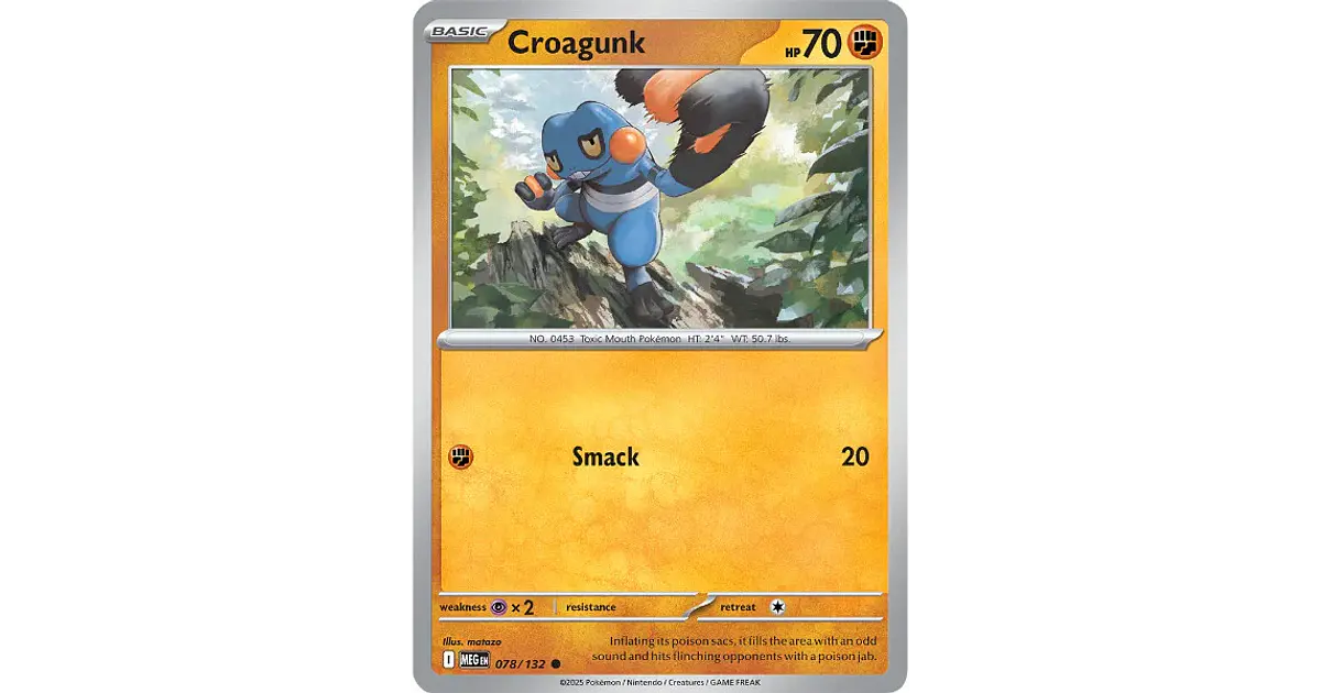 Croagunk #78/132 Mega Evolution