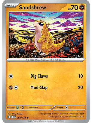 Sandshrew #68/132 Mega Evolution