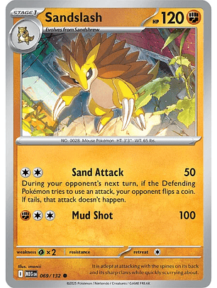 Sandslash #69/132 Mega Evolution