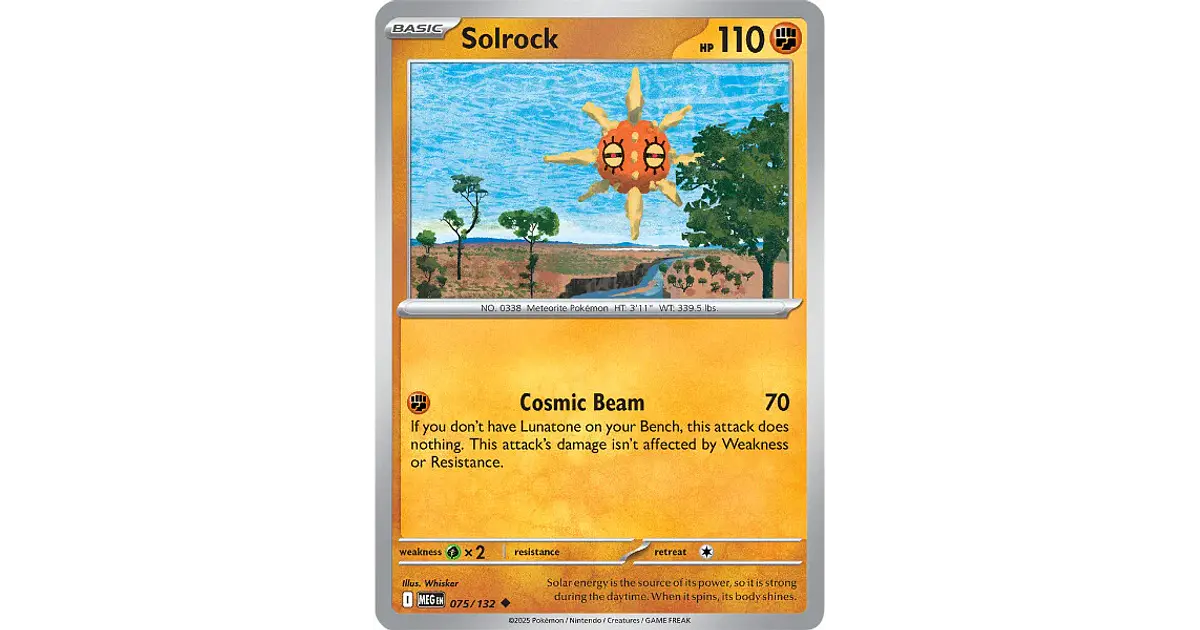 Solrock #75/132 Mega Evolution
