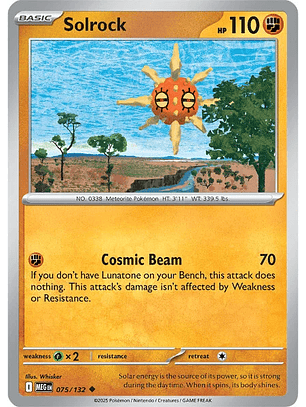 Solrock #75/132 Mega Evolution