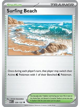 Surfing Beach #129/132 Mega Evolution