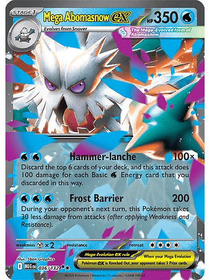 Mega Abomasnow ex #36/132 Mega Evolution