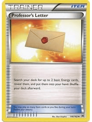 Professor's Letter #146/162 Pokémon BREAKthrough