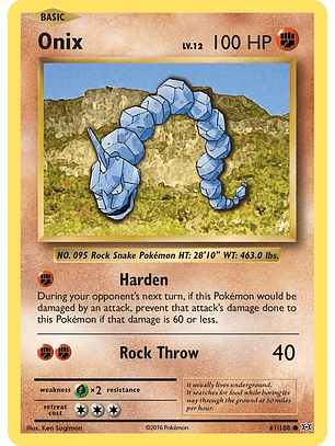 Onix #61/108 Pokémon Evolutions