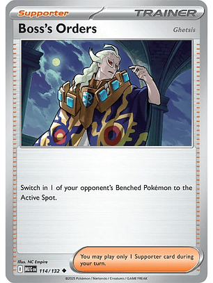 Boss's Orders (Ghetsis) #114/132 Mega Evolution
