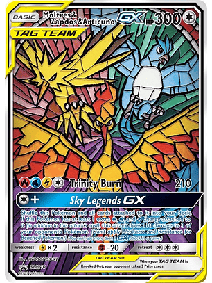 Moltres & Zapdos & Articuno GX #SM210 Pokémon Promo (Sellado)