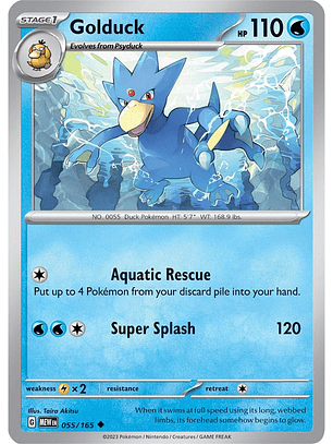 Golduck #55/165 Pokémon Scarlet & Violet 151