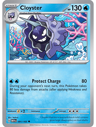 Cloyster #91/165 Pokémon Scarlet & Violet 151