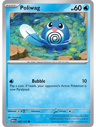 Poliwag #60/165 Pokémon Scarlet & Violet 151