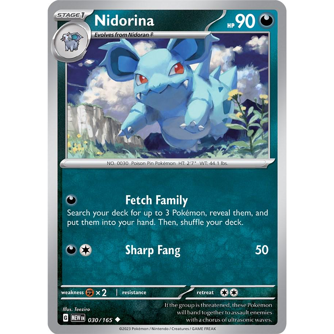 Nidorina #30/165 Pokémon Scarlet & Violet 151 1