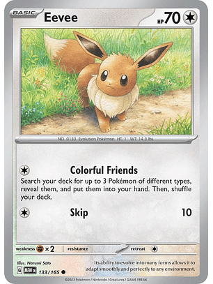 Eevee #133/165 Pokémon Scarlet & Violet 151