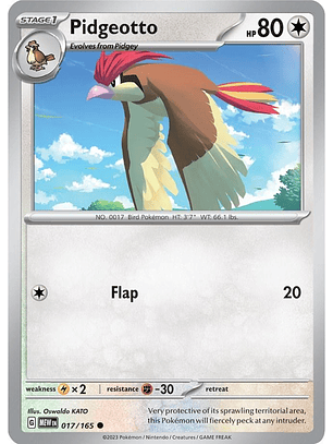 Pidgeotto #17/165 Pokémon Scarlet & Violet 151