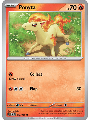 Ponyta #77/165 Pokémon Scarlet & Violet 151