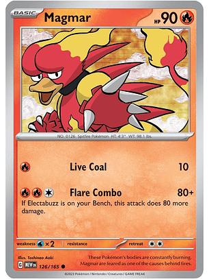 Magmar #126/165 Pokémon Scarlet & Violet 151
