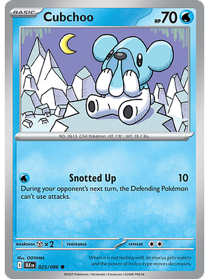 Cubchoo #25/86 Black Bolt