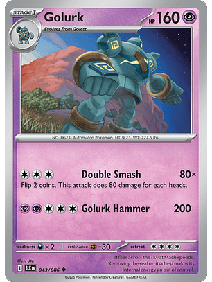 Golurk #43/86 Black Bolt