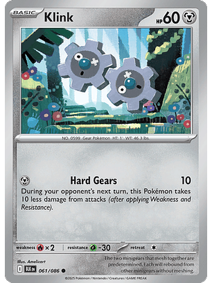 Klink #61/86 Black Bolt