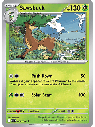 Sawsbuck #7/86 White Flare