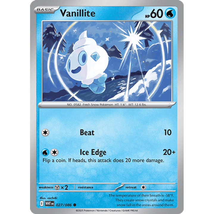 Vanillite #27/86 White Flare 1