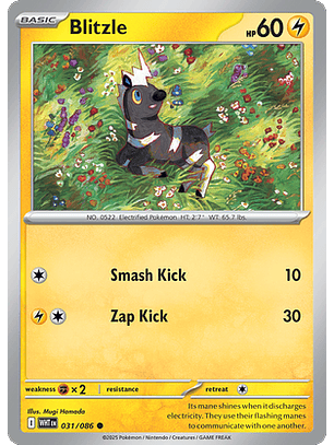 Blitzle #31/86 White Flare