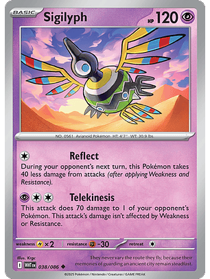 Sigilyph #38/86 White Flare