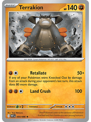Terrakion #54/86 White Flare