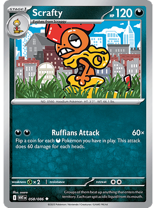 Scrafty #58/86 White Flare