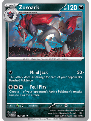 Zoroark #62/86 White Flare