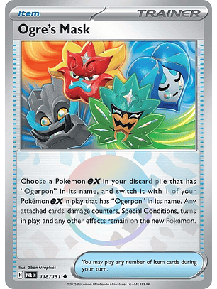 Ogre's Mask [Poke Ball] #118/131 Pokémon Prismatic Evolutions