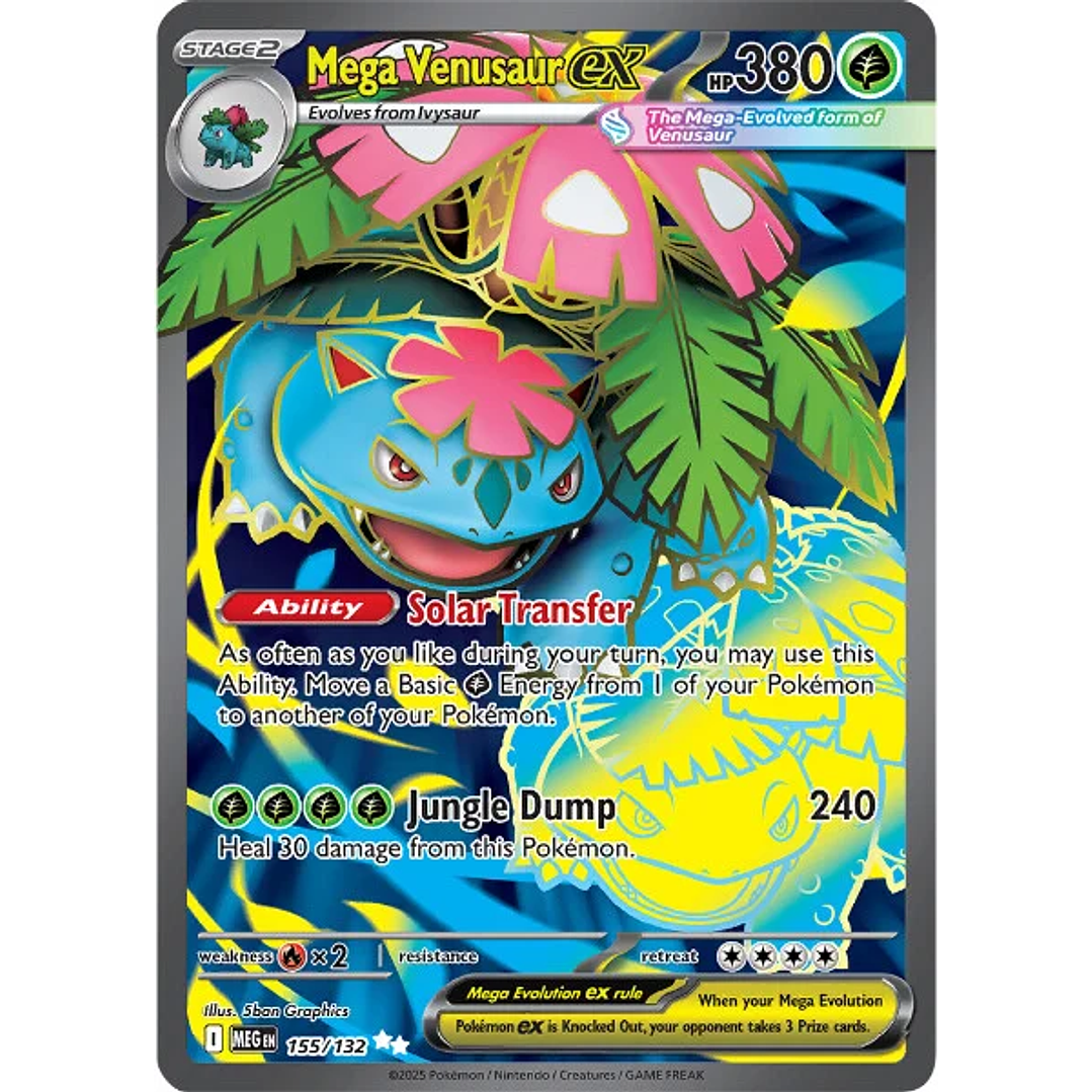 Mega Venusaur ex #155/132 Mega Evolution 1