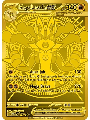 Mega Lucario ex #188/132 Mega Evolution