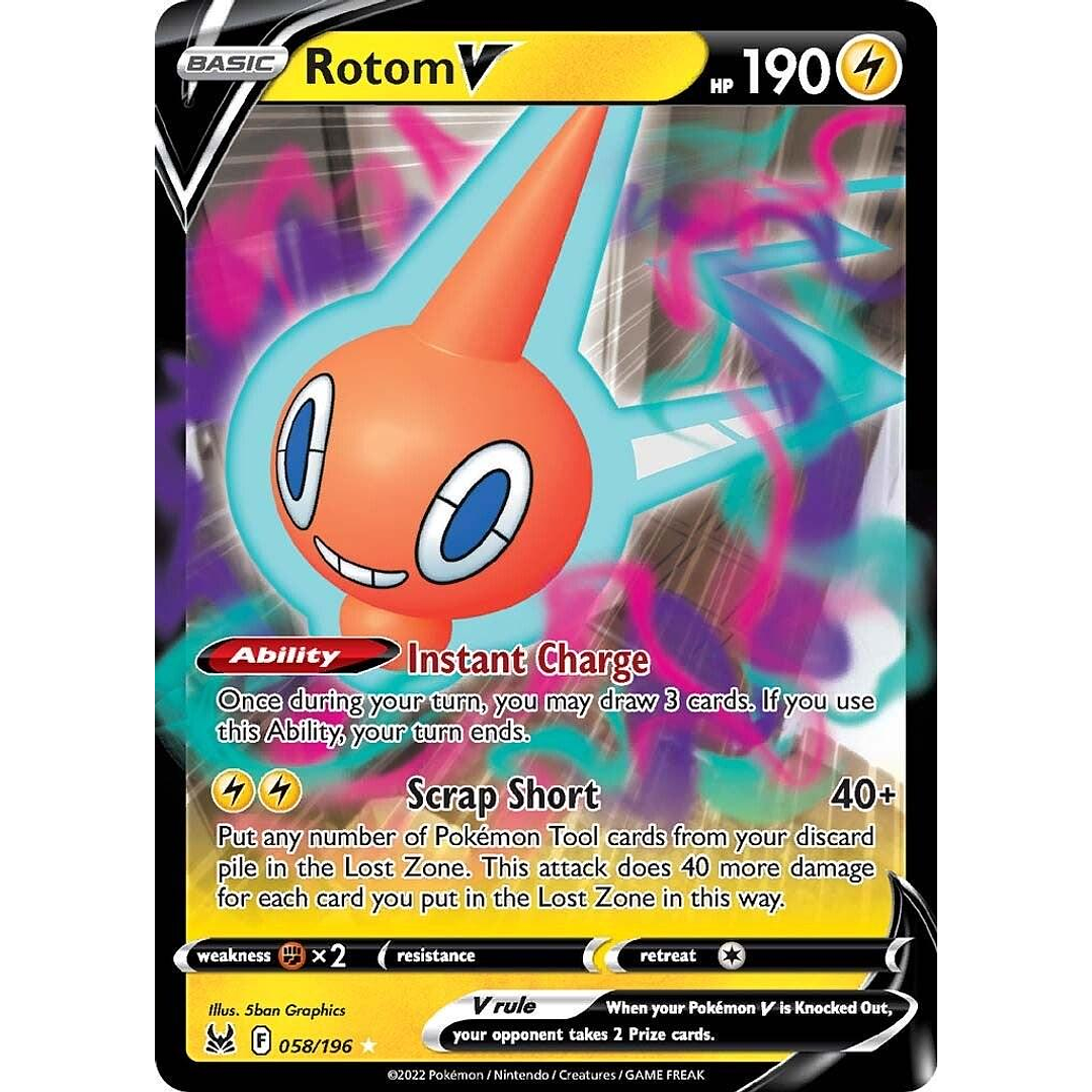 Rotom V #58/196 Pokémon Lost Origin 1