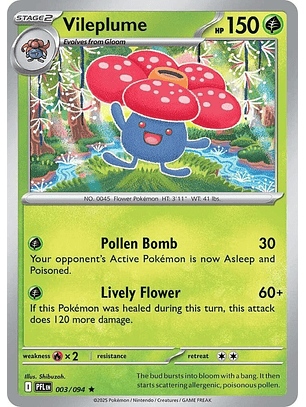 Vileplume #3/94 Phantasmal Flames