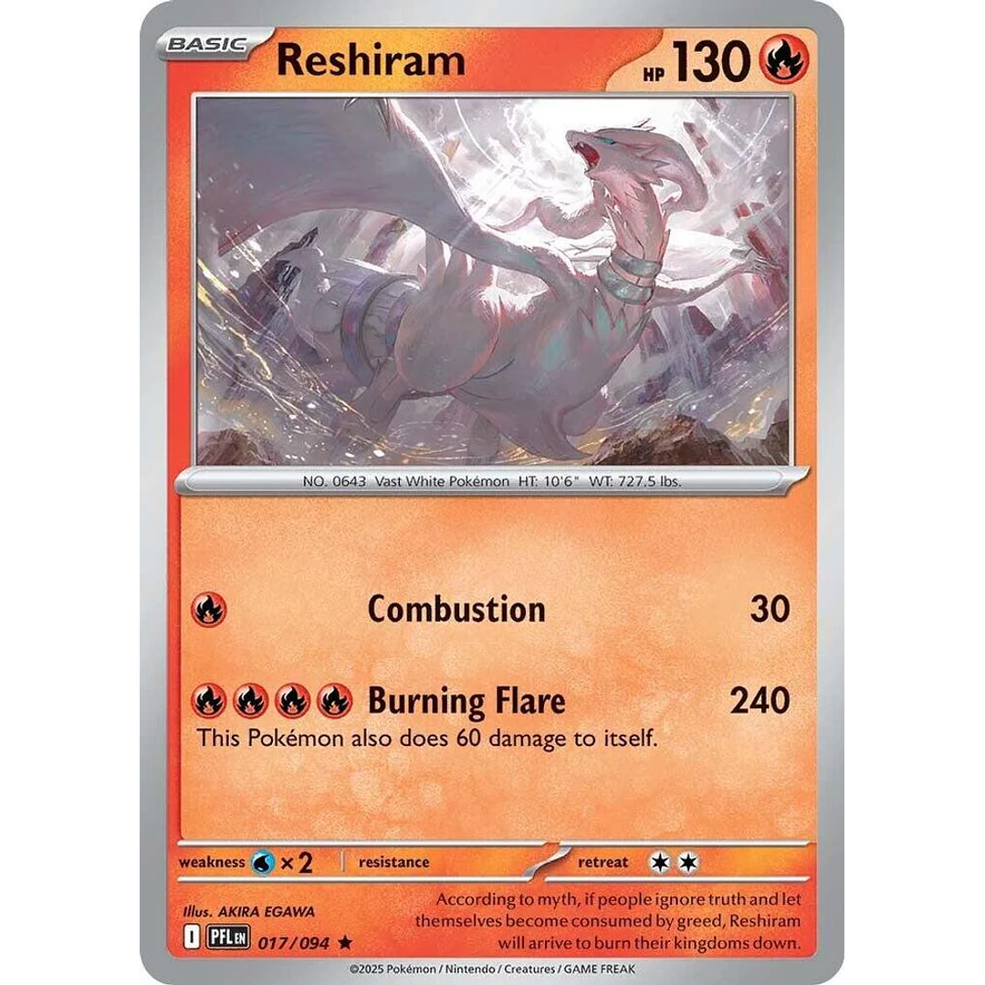 Reshiram #17/94 Phantasmal Flames 1