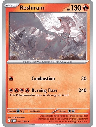 Reshiram #17/94 Phantasmal Flames