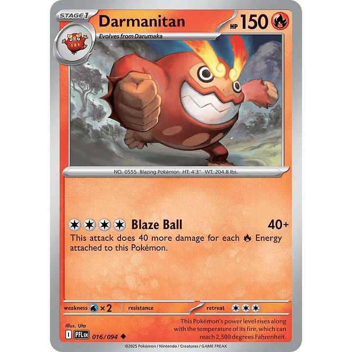 Darmanitan #16/94 Phantasmal Flames 1