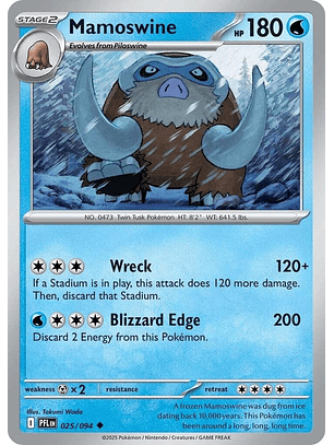 Mamoswine #25/94 Phantasmal Flames