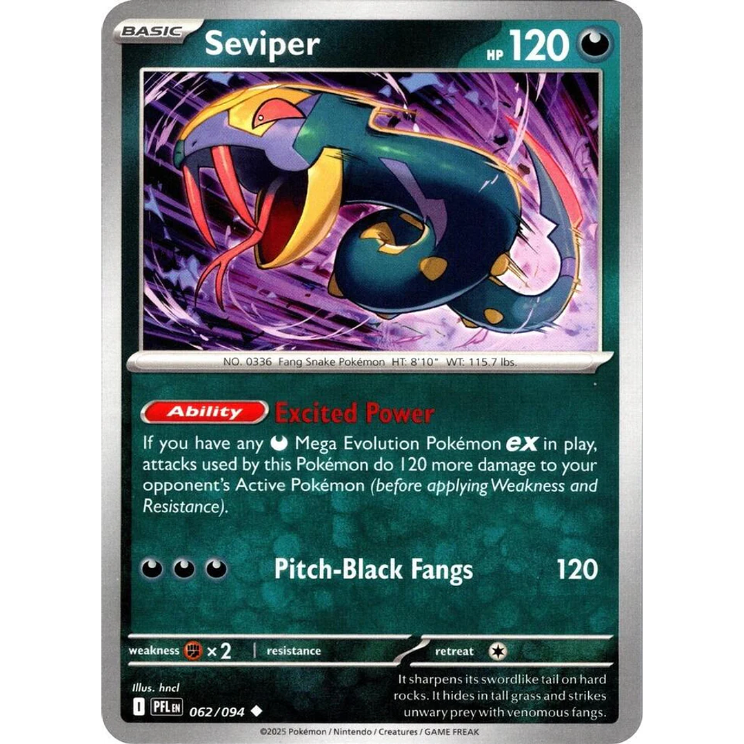 Seviper #62/94 Phantasmal Flames 1