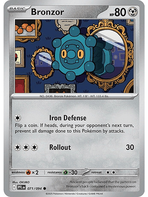 Bronzor #71/94 Phantasmal Flames