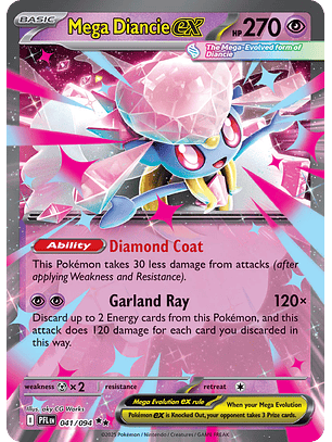 Mega Diancie ex #41/94 Phantasmal Flames