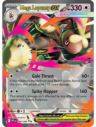 Mega Lopunny ex #84/94 Phantasmal Flames