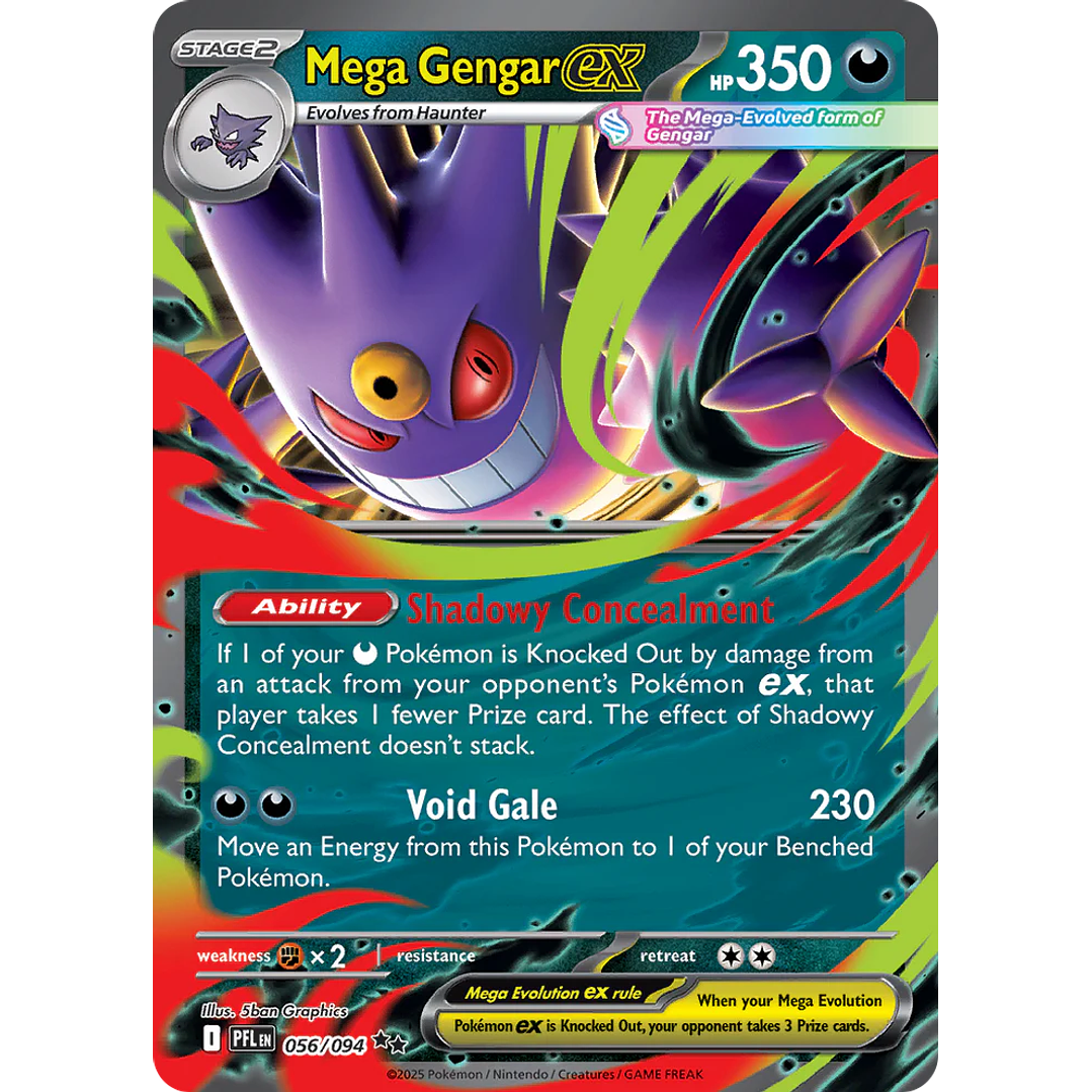 Mega Gengar ex #56/94 Phantasmal Flames 1