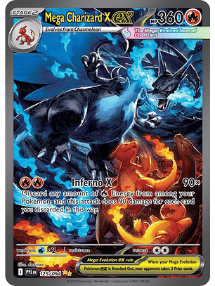 Mega Charizard X ex #125/94 Phantasmal Flames